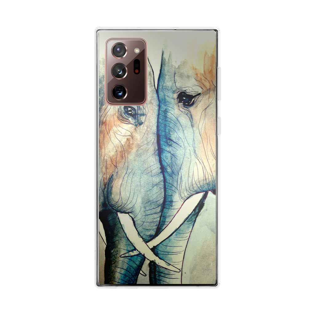 Elephants Sadness Galaxy Note 20 Ultra Case