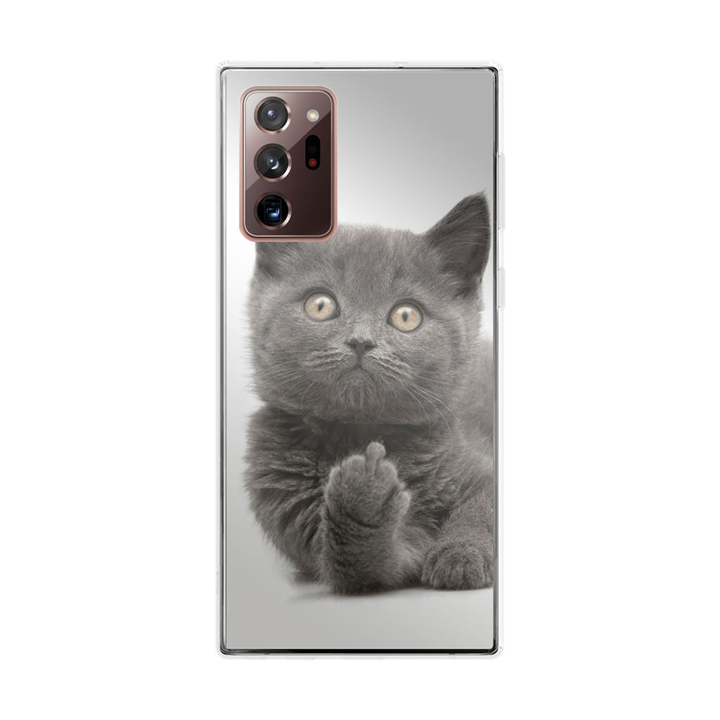 Finger British Shorthair Cat Galaxy Note 20 Ultra Case