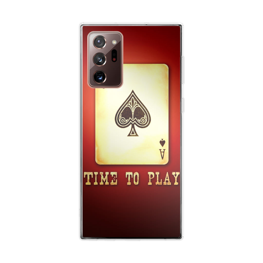 Game Card Time To Play Galaxy Note 20 Ultra Case