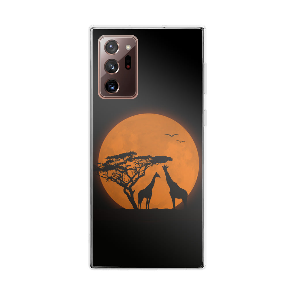 Giraffes Silhouette Galaxy Note 20 Ultra Case