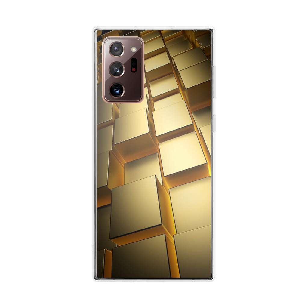 Golden Cubes Galaxy Note 20 Ultra Case