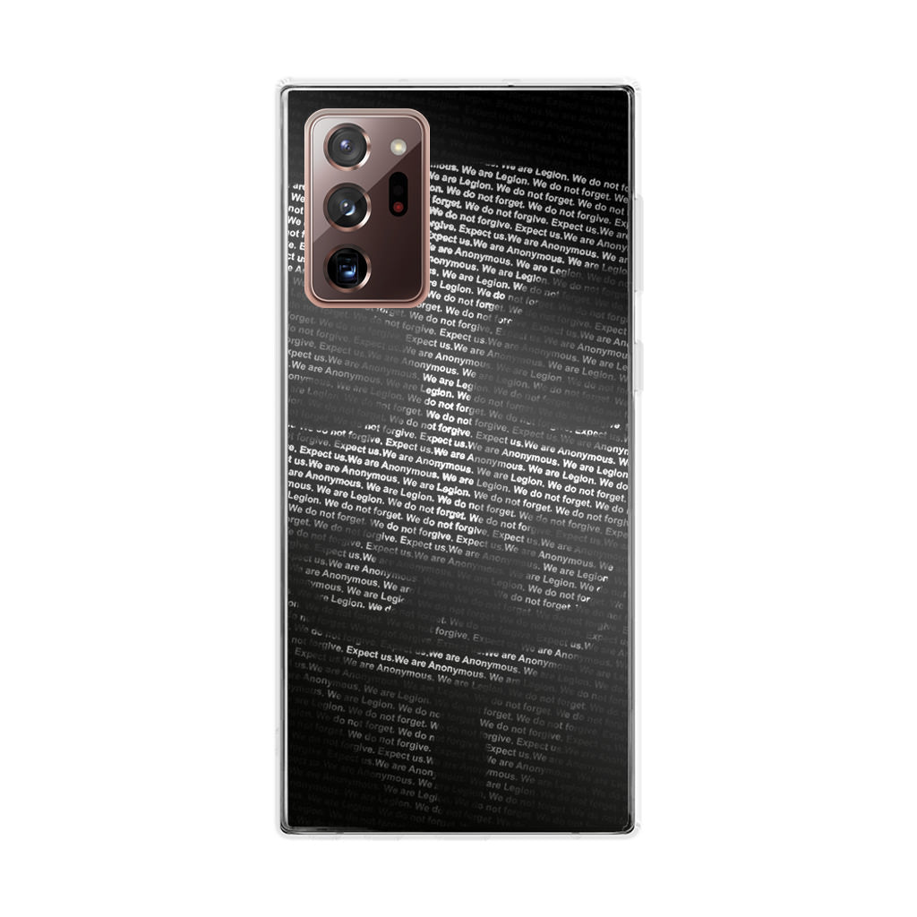 Guy Fawkes Mask Anonymous Galaxy Note 20 Ultra Case