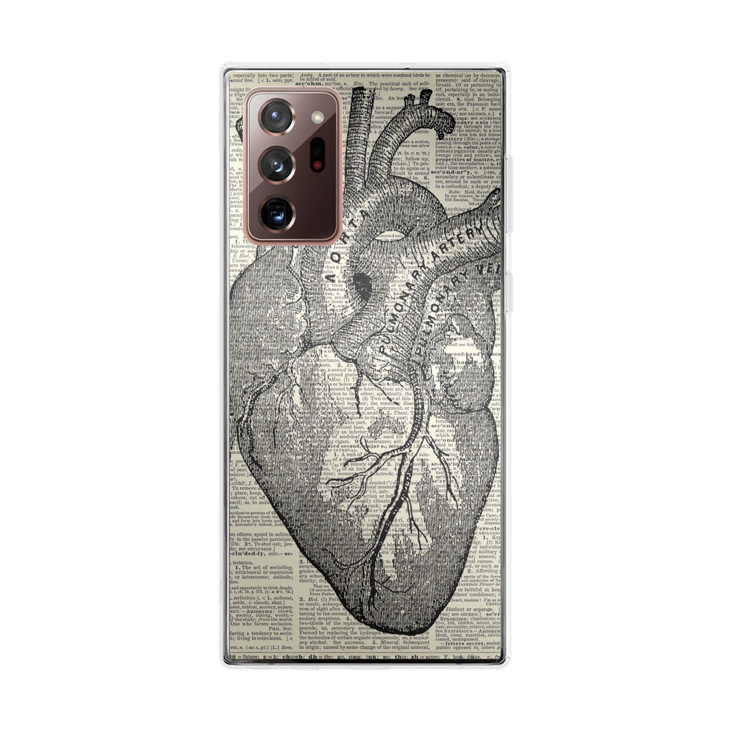 Heart Book Art Galaxy Note 20 Ultra Case