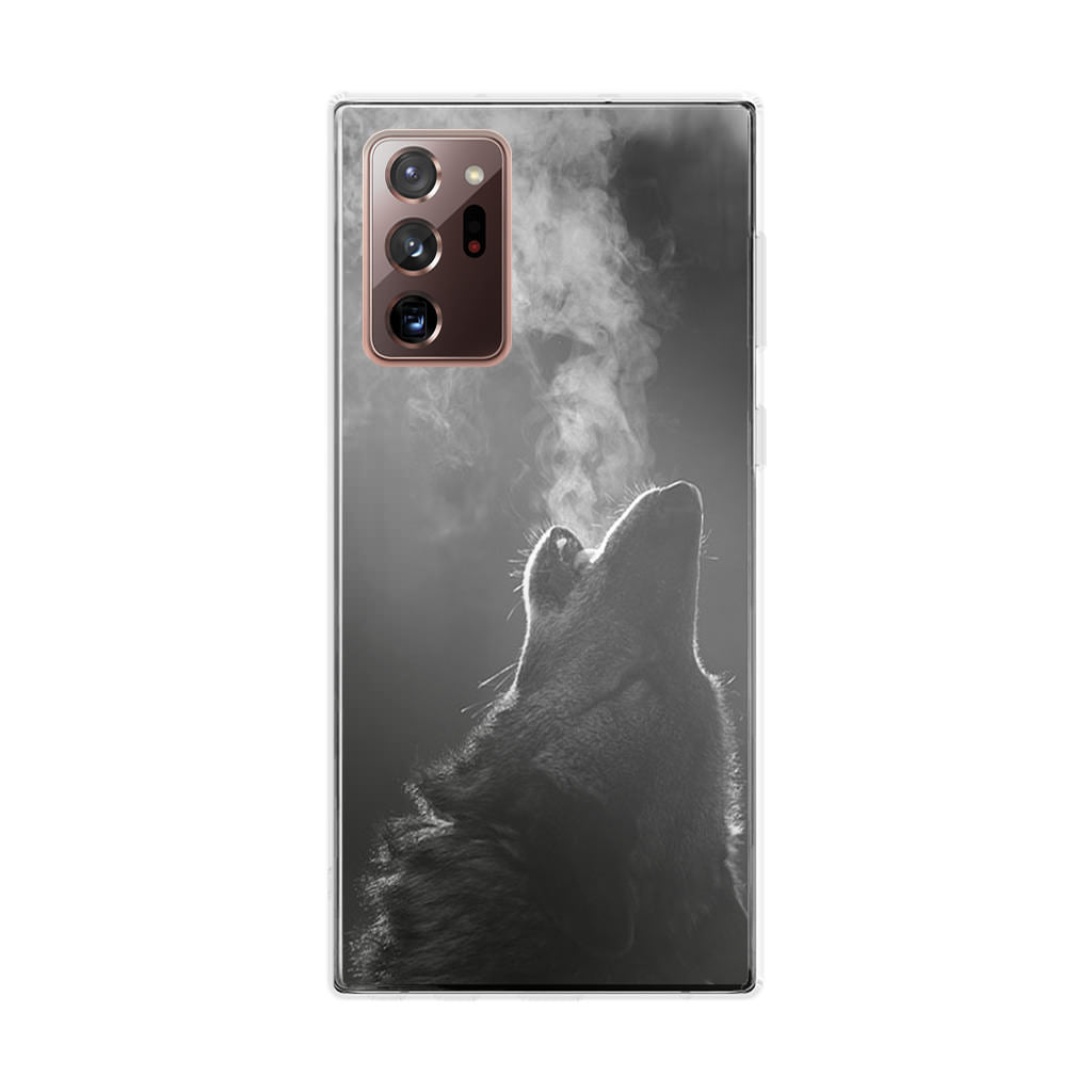 Howling Wolves Black and White Galaxy Note 20 Ultra Case