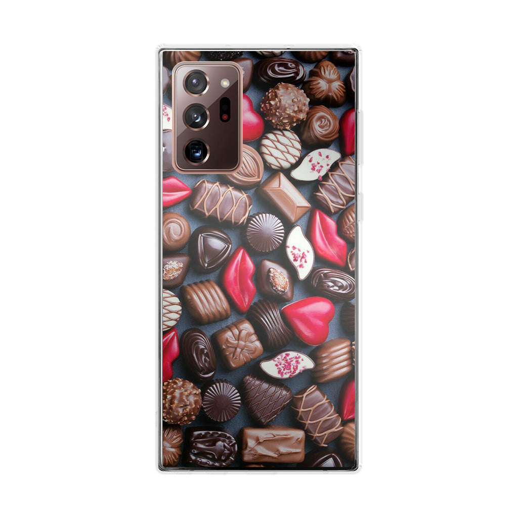 I Love Choco Pattern Galaxy Note 20 Ultra Case