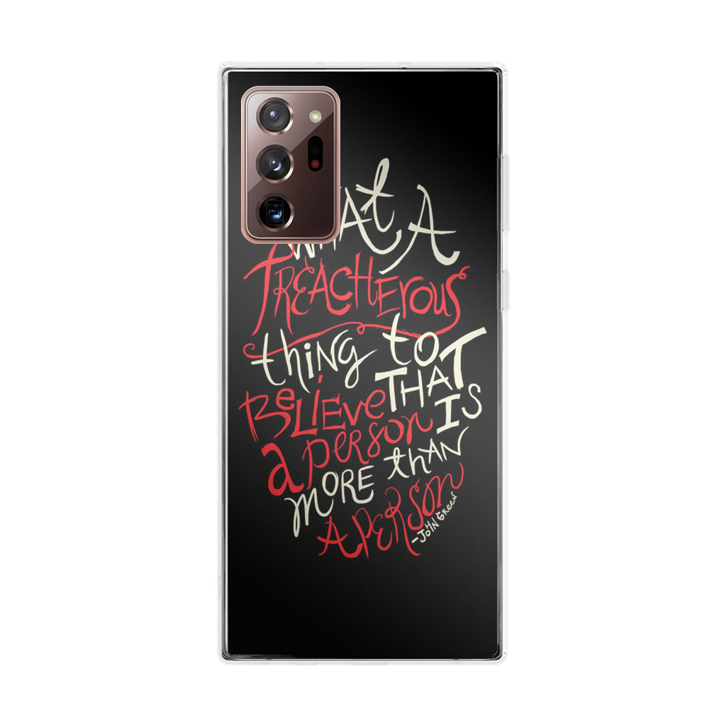 John Green Quotes More Than A Person Galaxy Note 20 Ultra Case