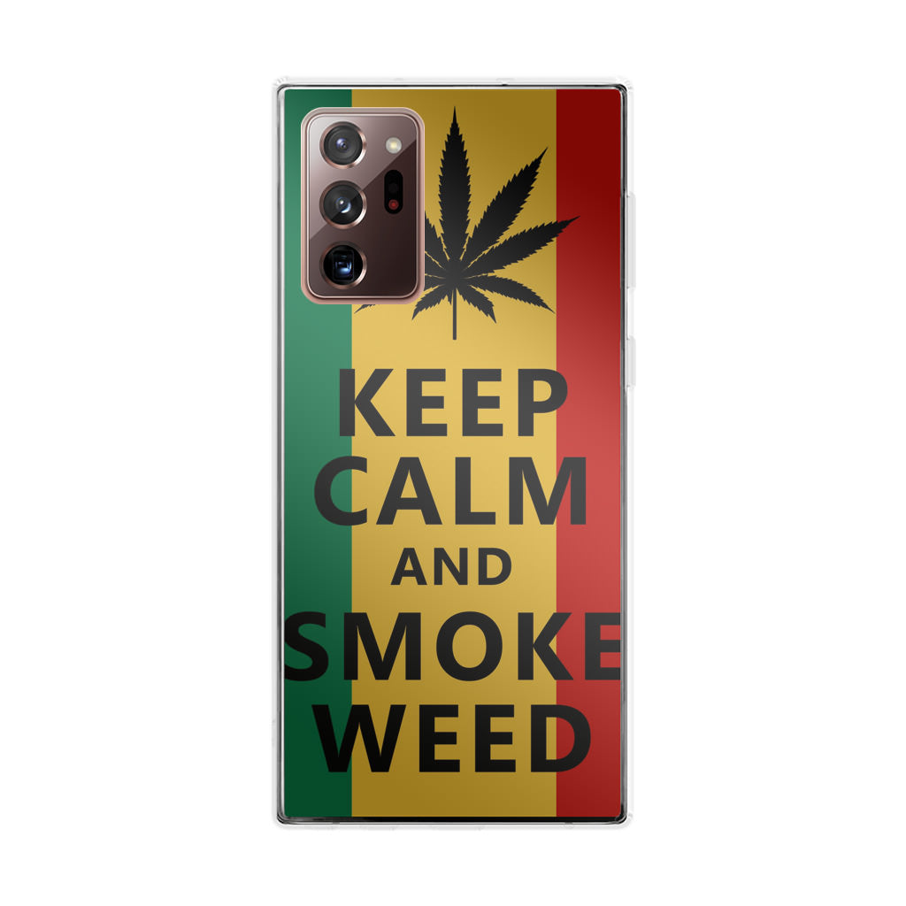 Keep Calm And Smoke Weed Galaxy Note 20 Ultra Case