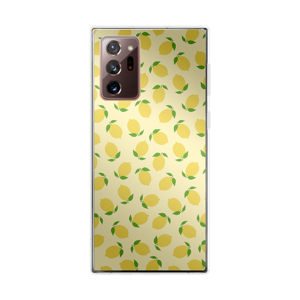 Lemons Fruit Pattern Galaxy Note 20 Ultra Case