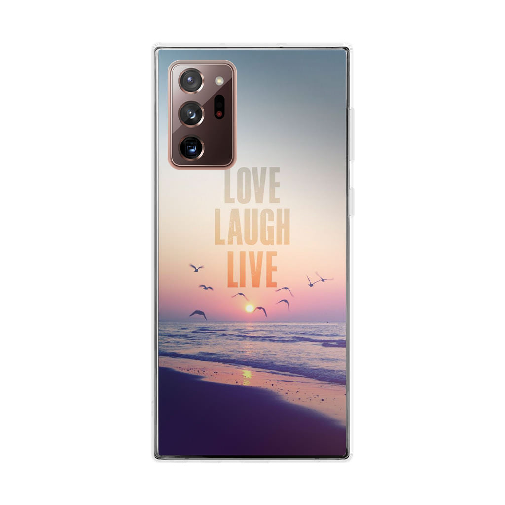 Love Laugh Live Galaxy Note 20 Ultra Case