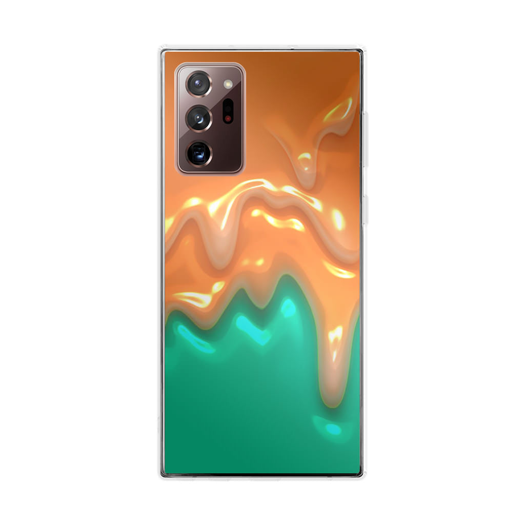 Orange Paint Dripping Galaxy Note 20 Ultra Case