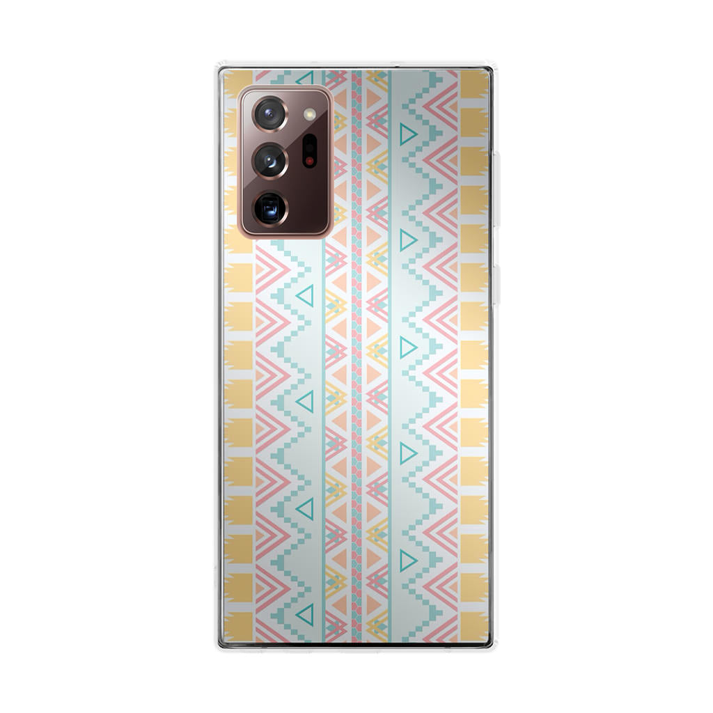 Peach Aztec Pattern Galaxy Note 20 Ultra Case