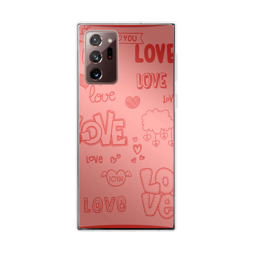 Pink Lover Galaxy Note 20 Ultra Case