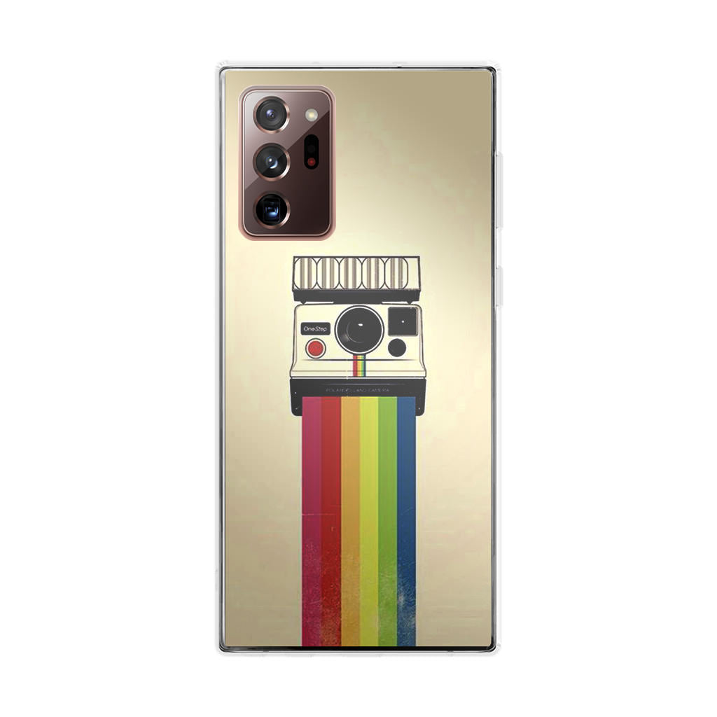 Polaroid Camera Colorful Rainbow Galaxy Note 20 Ultra Case