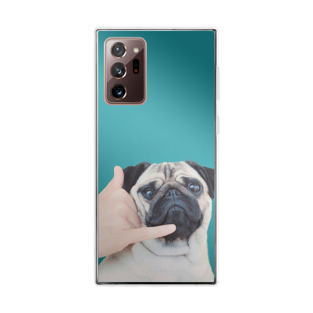 Pug is on the Phone Galaxy Note 20 Ultra Case