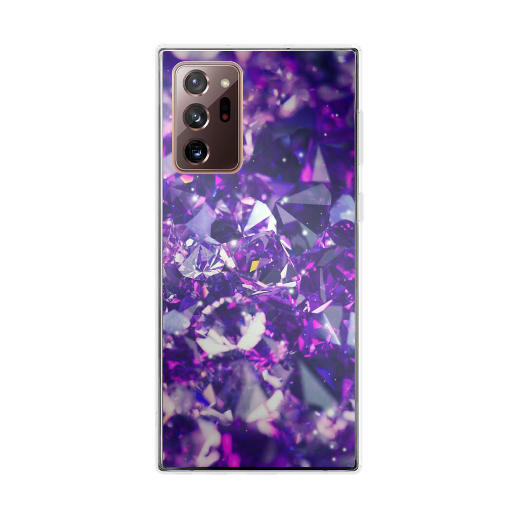 Purple Crystal Galaxy Note 20 Ultra Case