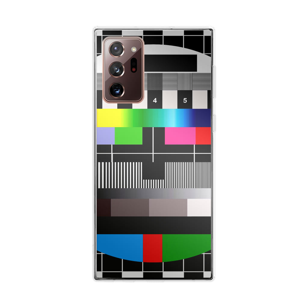 Scheme Pause TV Colorful Mesh Galaxy Note 20 Ultra Case