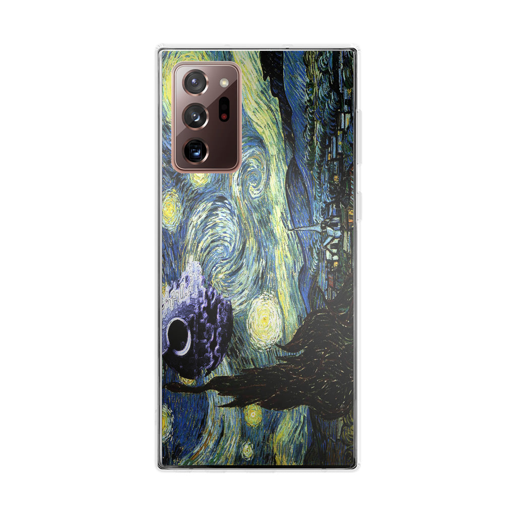 Skellington on a Starry Night Galaxy Note 20 Ultra Case