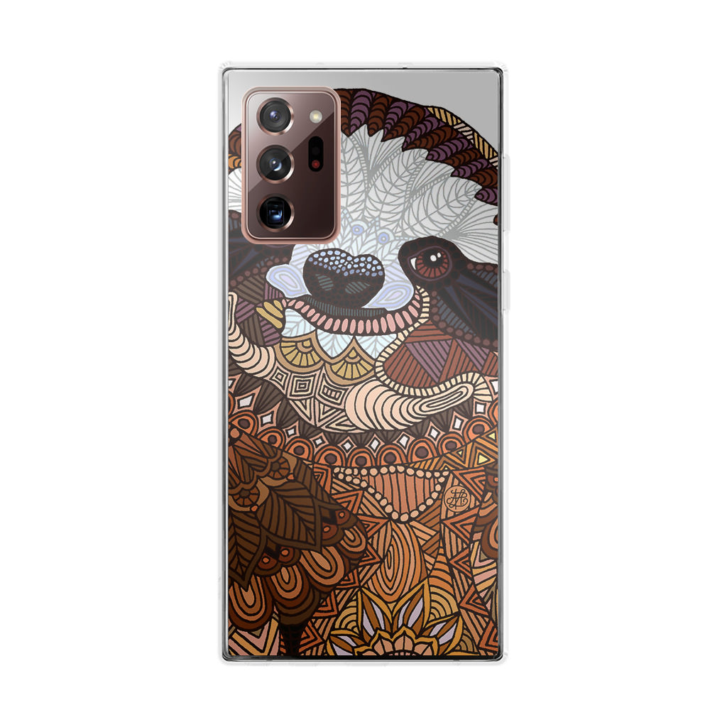 Sloth Ethnic Pattern Galaxy Note 20 Ultra Case