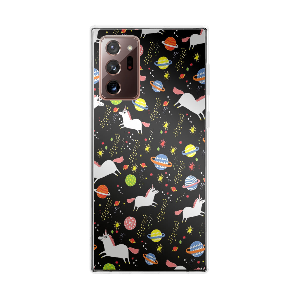 Space Unicorn Pattern Galaxy Note 20 Ultra Case