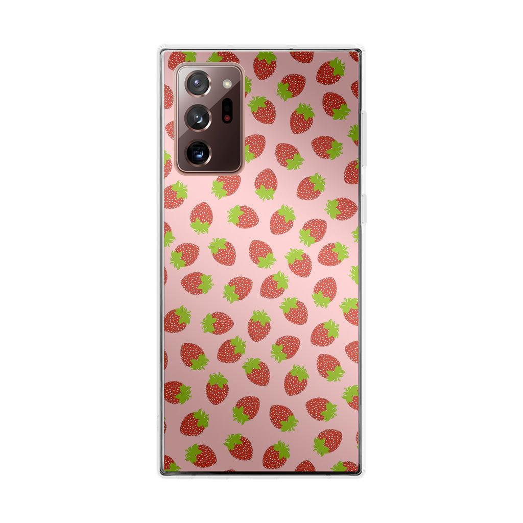 Strawberries Pattern Galaxy Note 20 Ultra Case