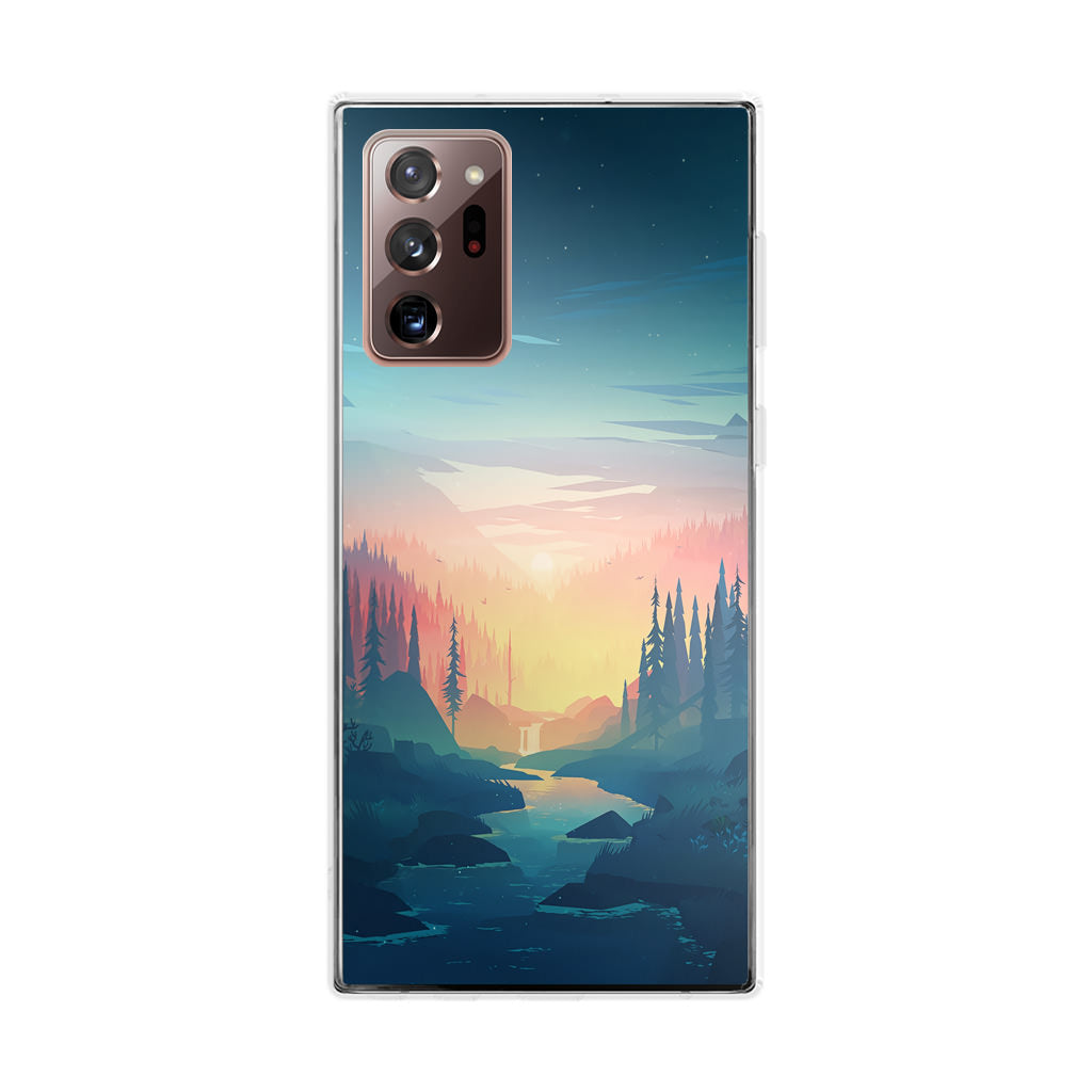 Sunset at The River Galaxy Note 20 Ultra Case