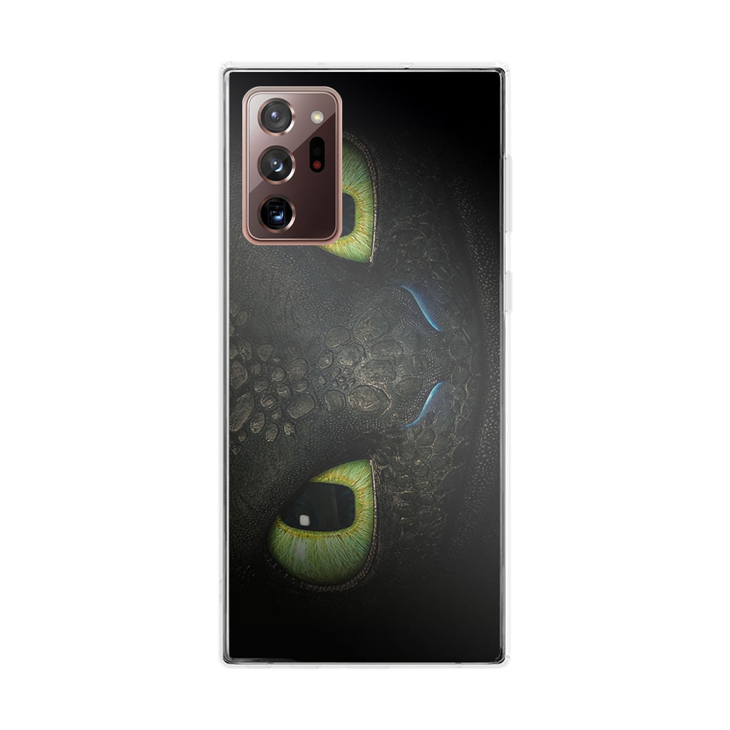 Toothless Dragon Eyes Close Up Galaxy Note 20 Ultra Case