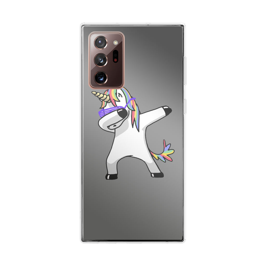 Unicorn Dabbing Grey Galaxy Note 20 Ultra Case