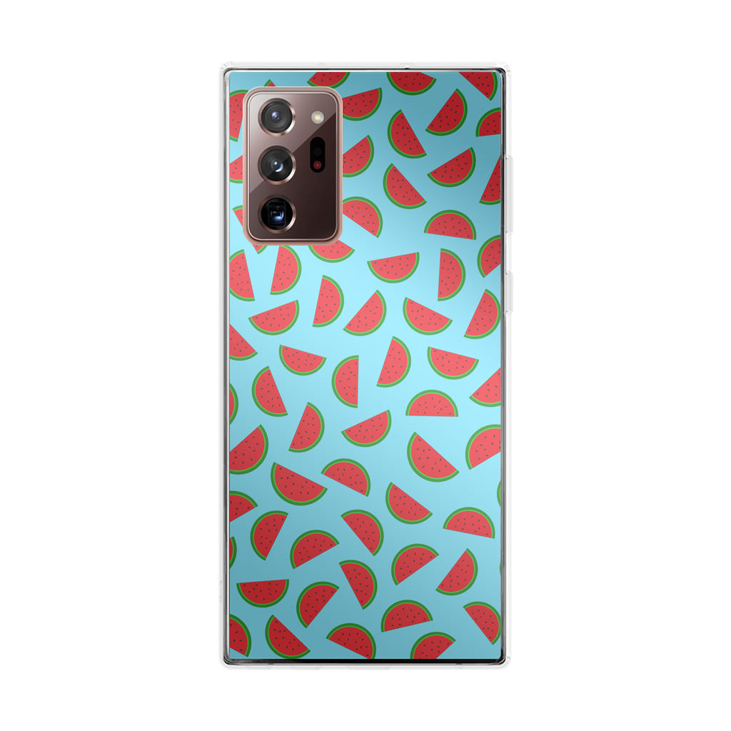 Watermelon Fruit Pattern Blue Galaxy Note 20 Ultra Case