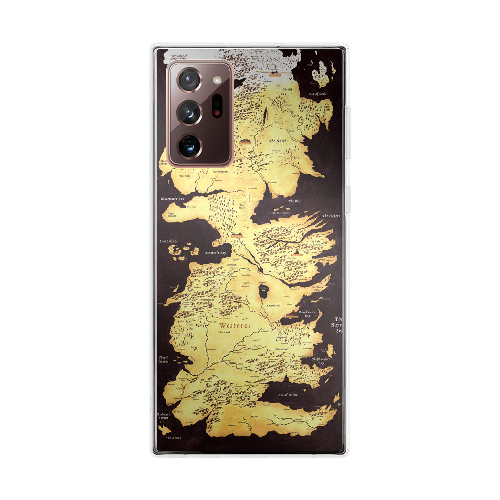 Westeros Map Galaxy Note 20 Ultra Case