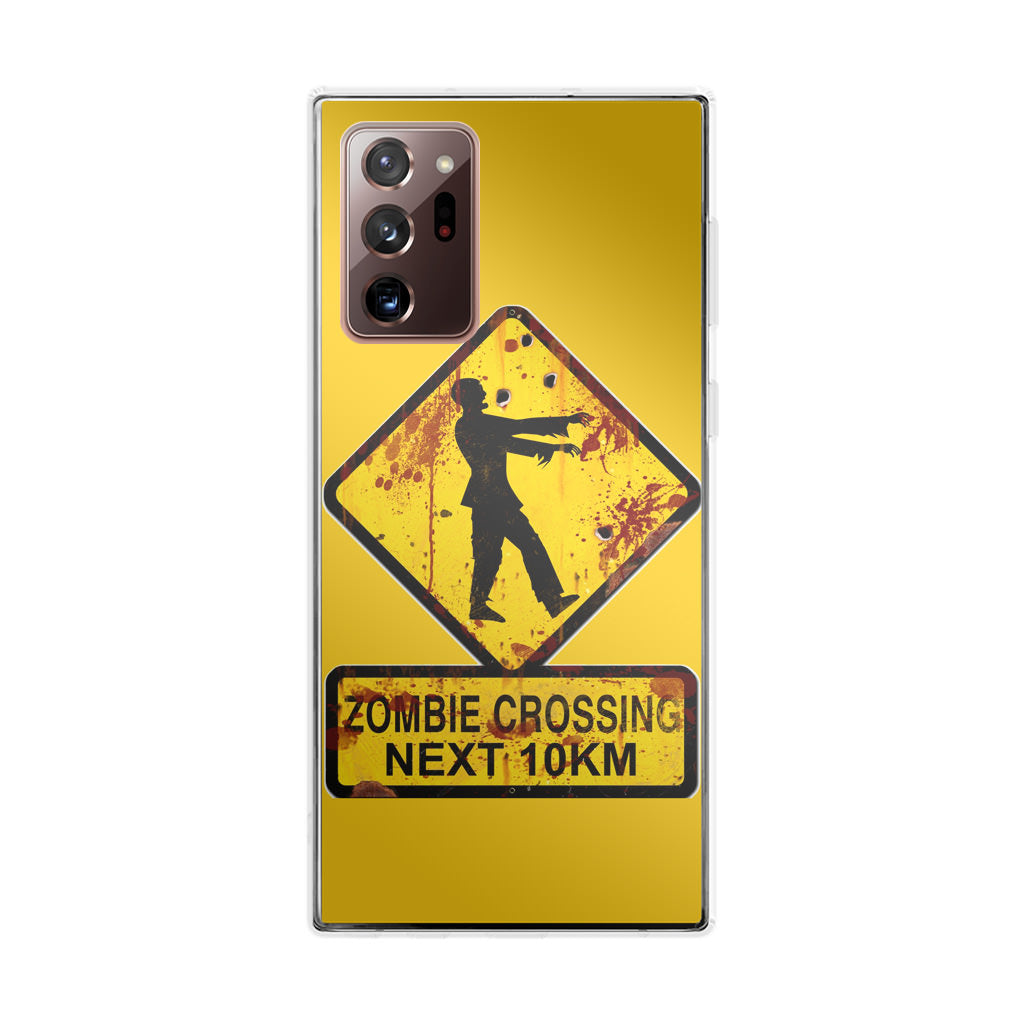 Zombie Crossing Sign Galaxy Note 20 Ultra Case