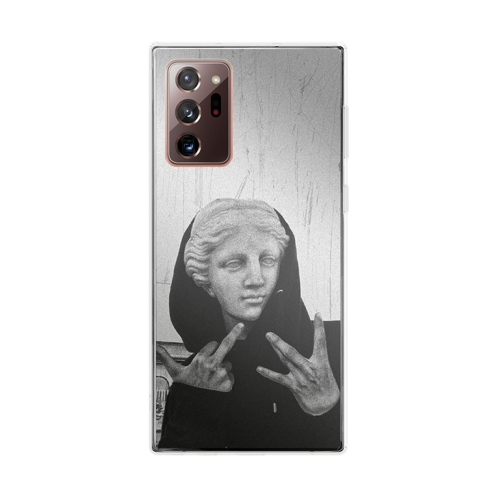 Greek Statue Wearing Hoodie Galaxy Note 20 Ultra Case