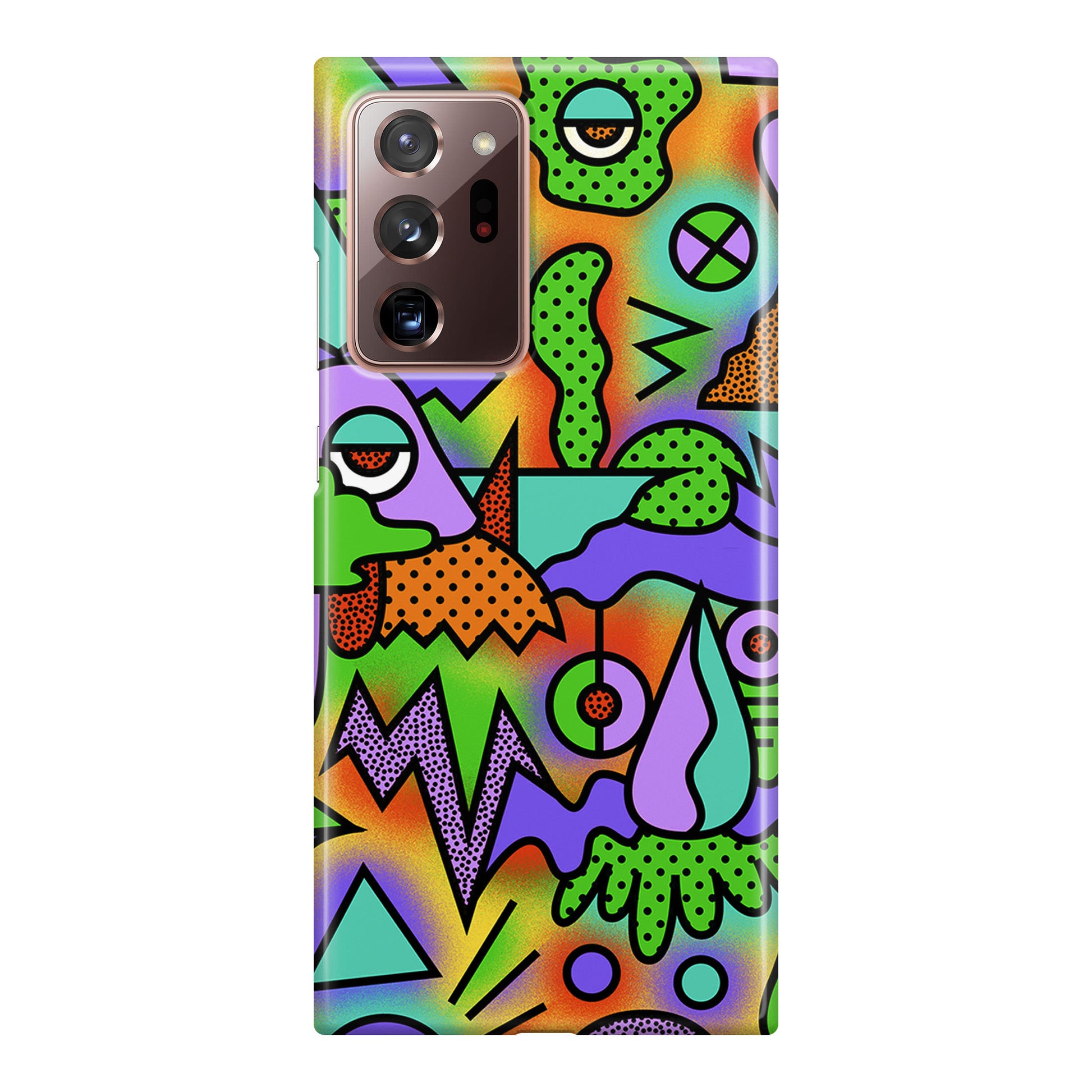 Abstract Colorful Doodle Art Galaxy Note 20 Ultra Case