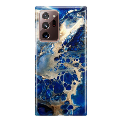 Abstract Golden Blue Paint Art Galaxy Note 20 Ultra Case