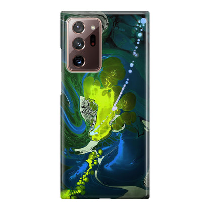 Abstract Green Blue Art Galaxy Note 20 Ultra Case