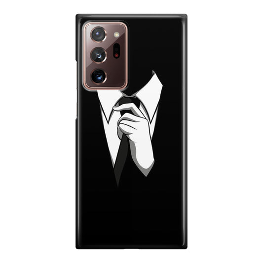 Anonymous Black White Tie Galaxy Note 20 Ultra Case