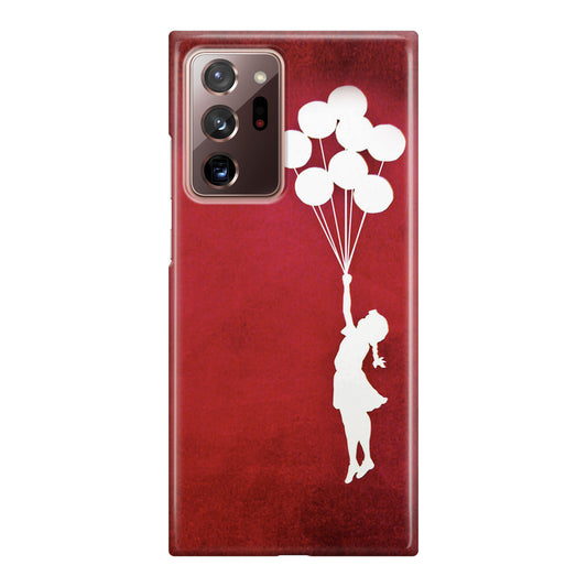 Banksy Girl With Balloons Red Galaxy Note 20 Ultra Case