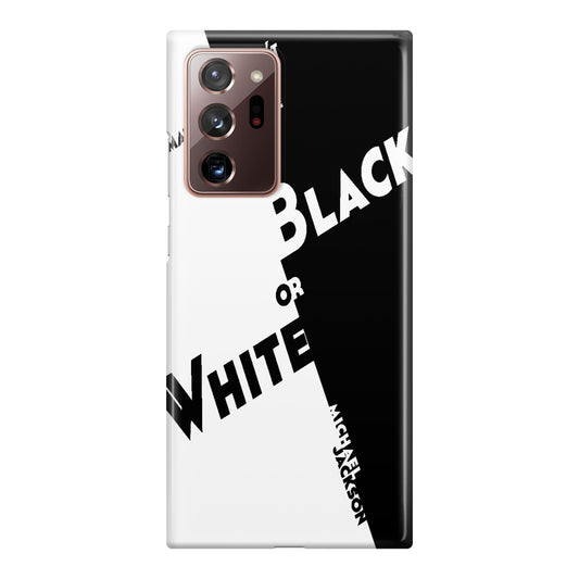 Black Or White Michael Jackson Galaxy Note 20 Ultra Case