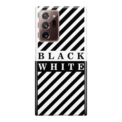 Black White Stripes Galaxy Note 20 Ultra Case