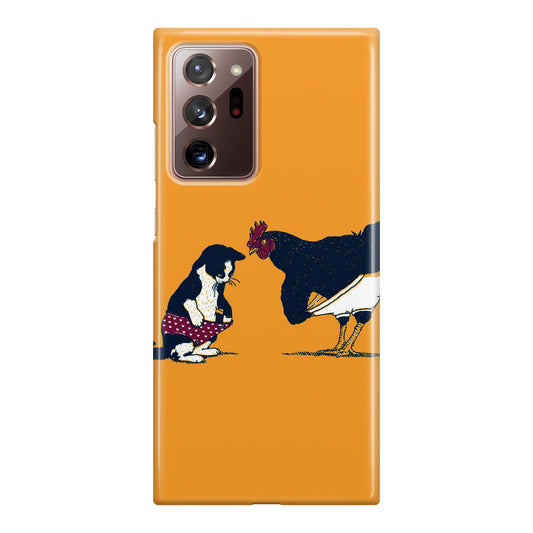 Cat Chicken Yellow Underwear Cute Galaxy Note 20 Ultra Case