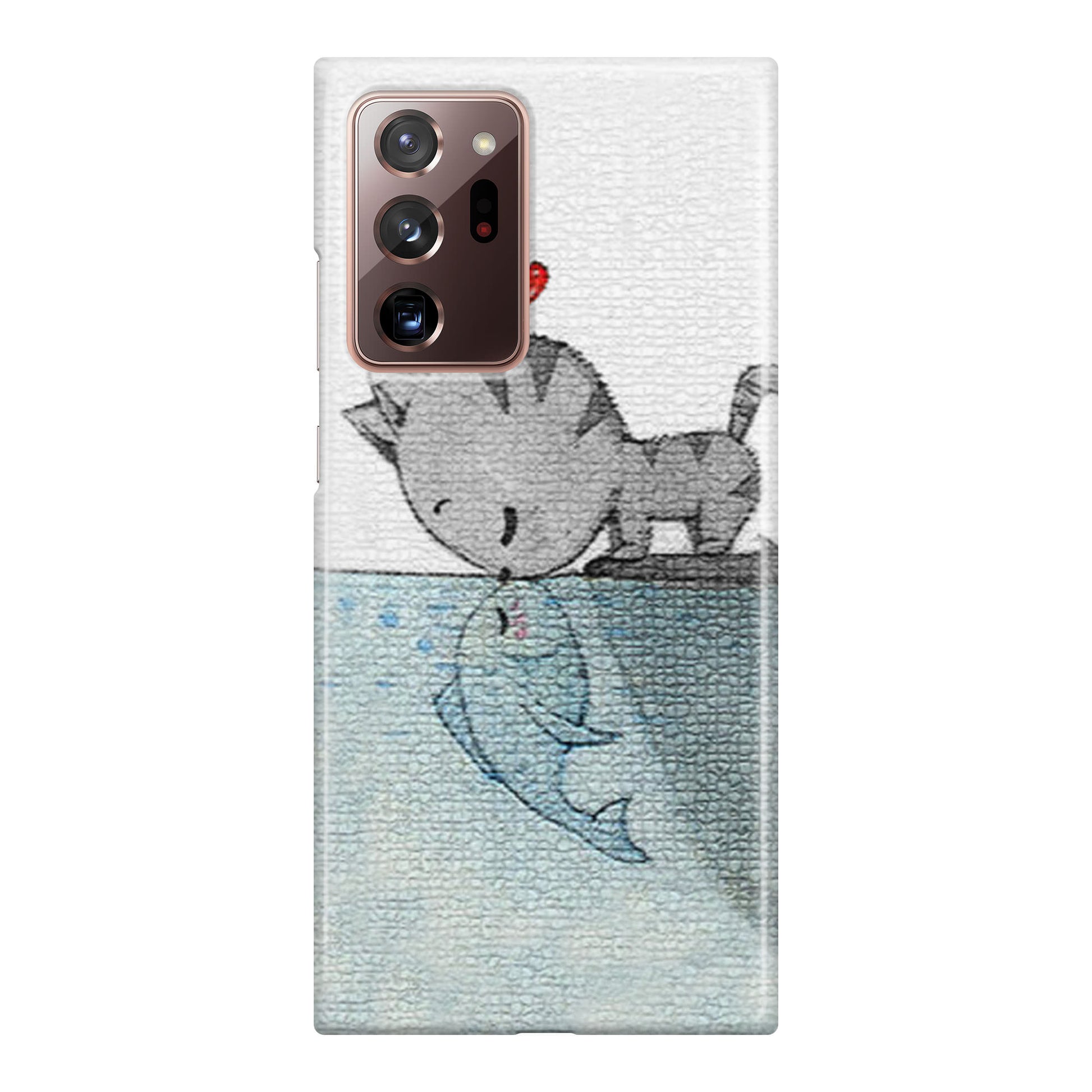 Cat Fish Kisses Galaxy Note 20 Ultra Case