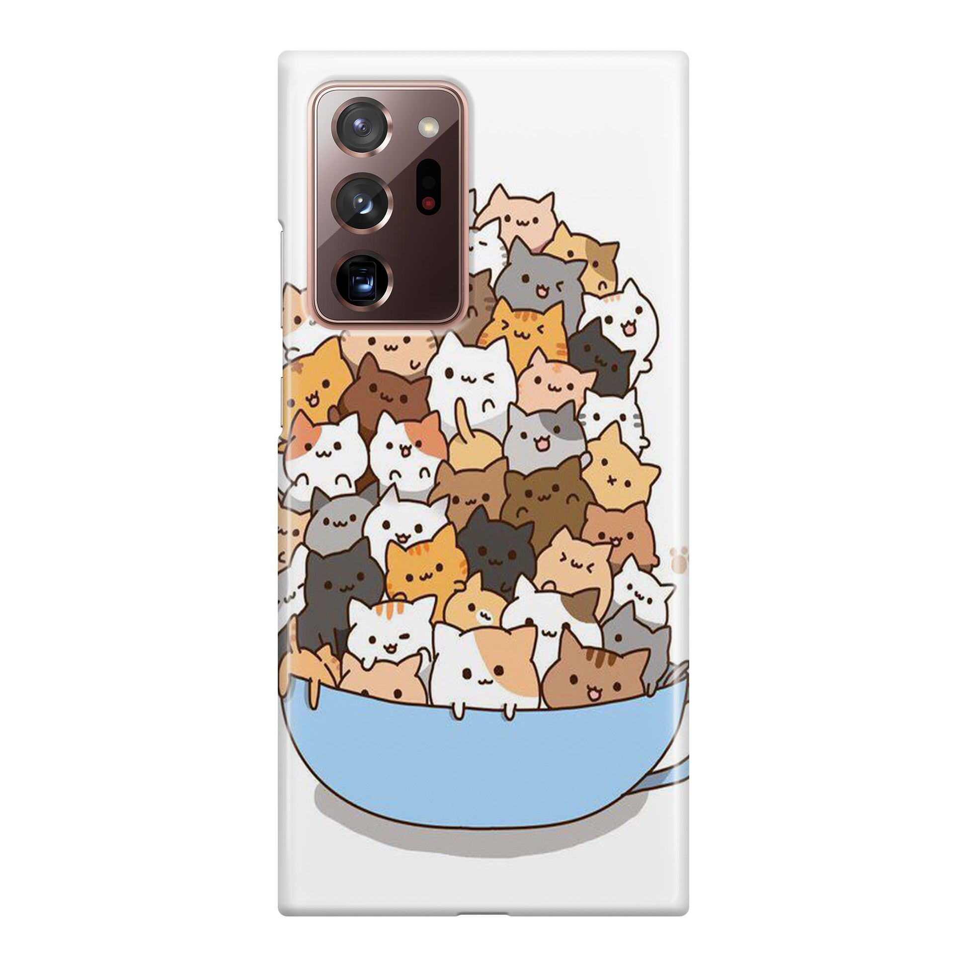 Cats on A Bowl Galaxy Note 20 Ultra Case