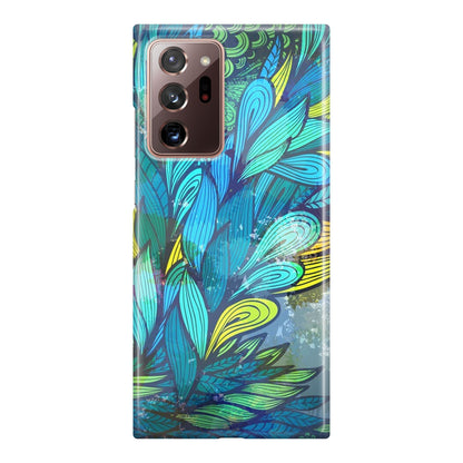 Colorful Art in Blue Galaxy Note 20 Ultra Case