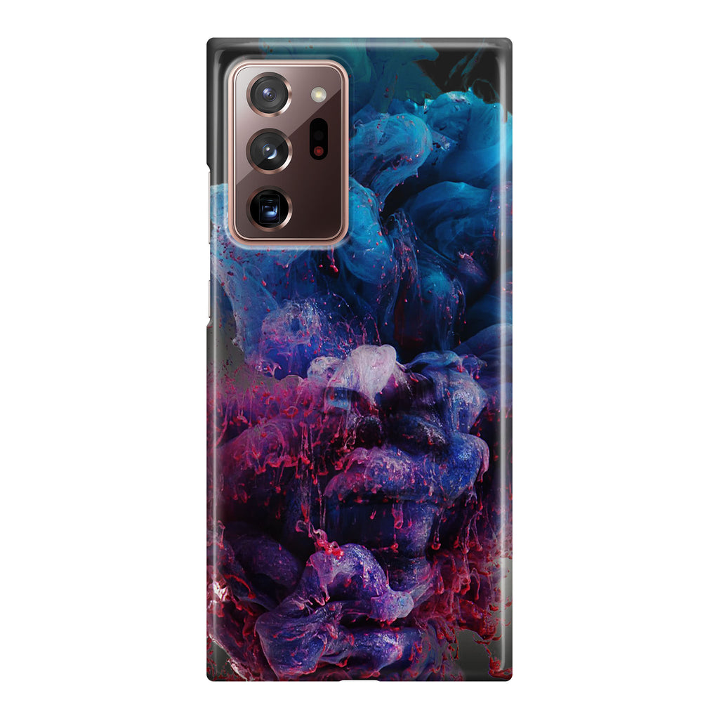 Colorful Dust Art on Black Galaxy Note 20 Ultra Case