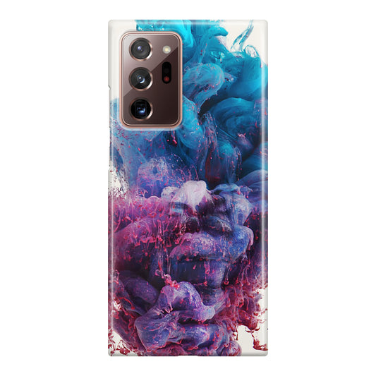 Colorful Dust Art on White Galaxy Note 20 Ultra Case