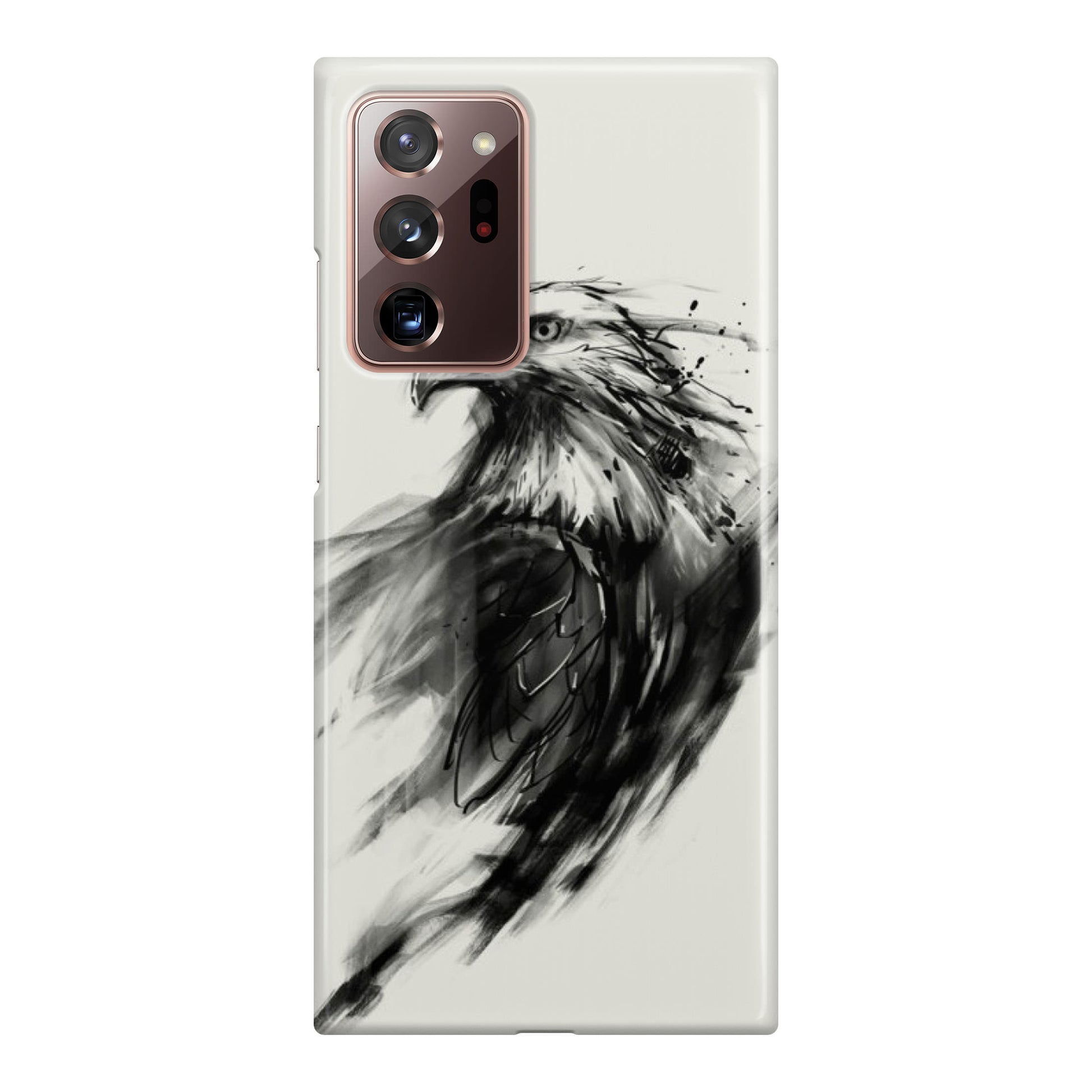 Eagle Art Black Ink Galaxy Note 20 Ultra Case