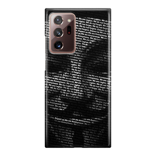 Guy Fawkes Mask Anonymous Galaxy Note 20 Ultra Case