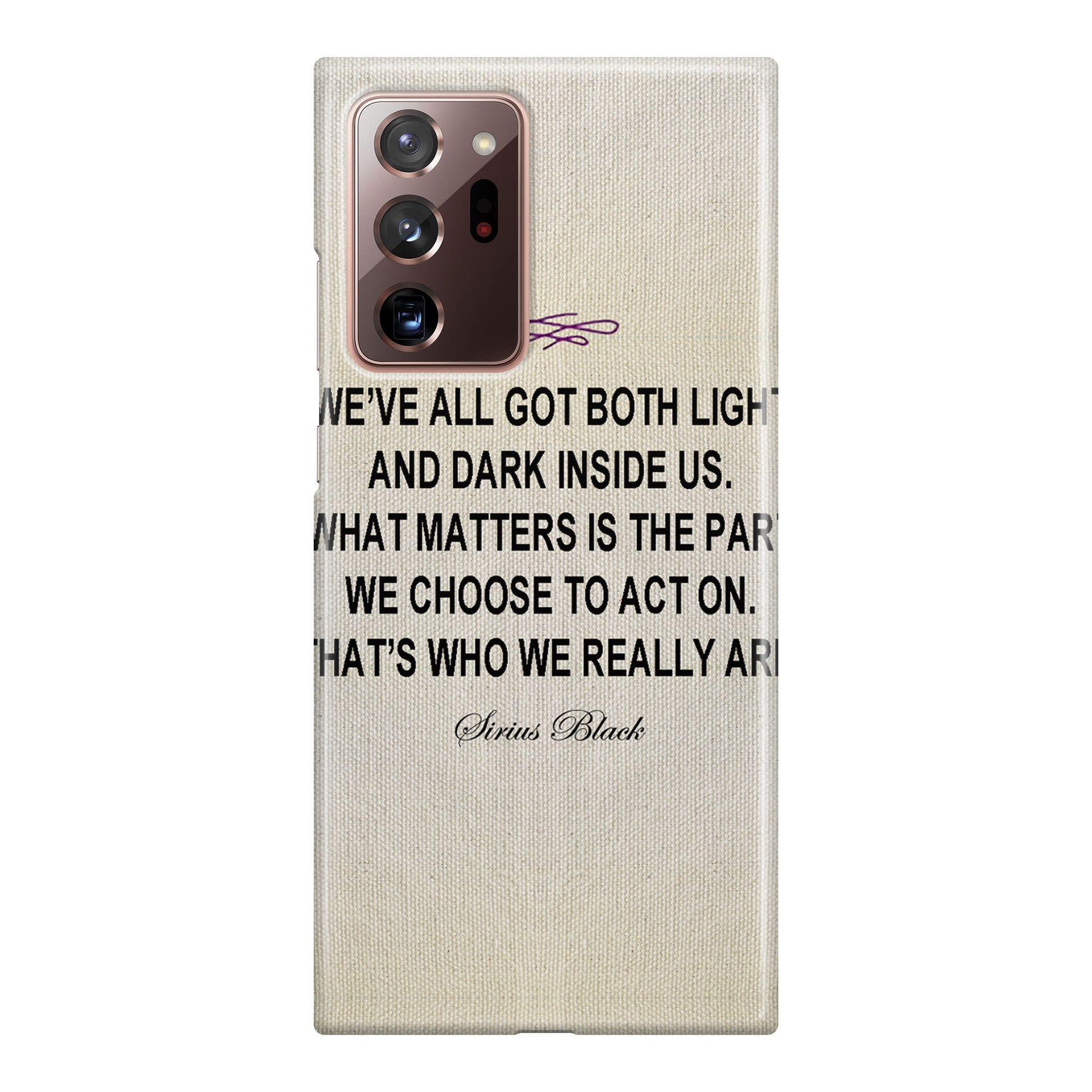 Sirius Black Quote Galaxy Note 20 Ultra Case