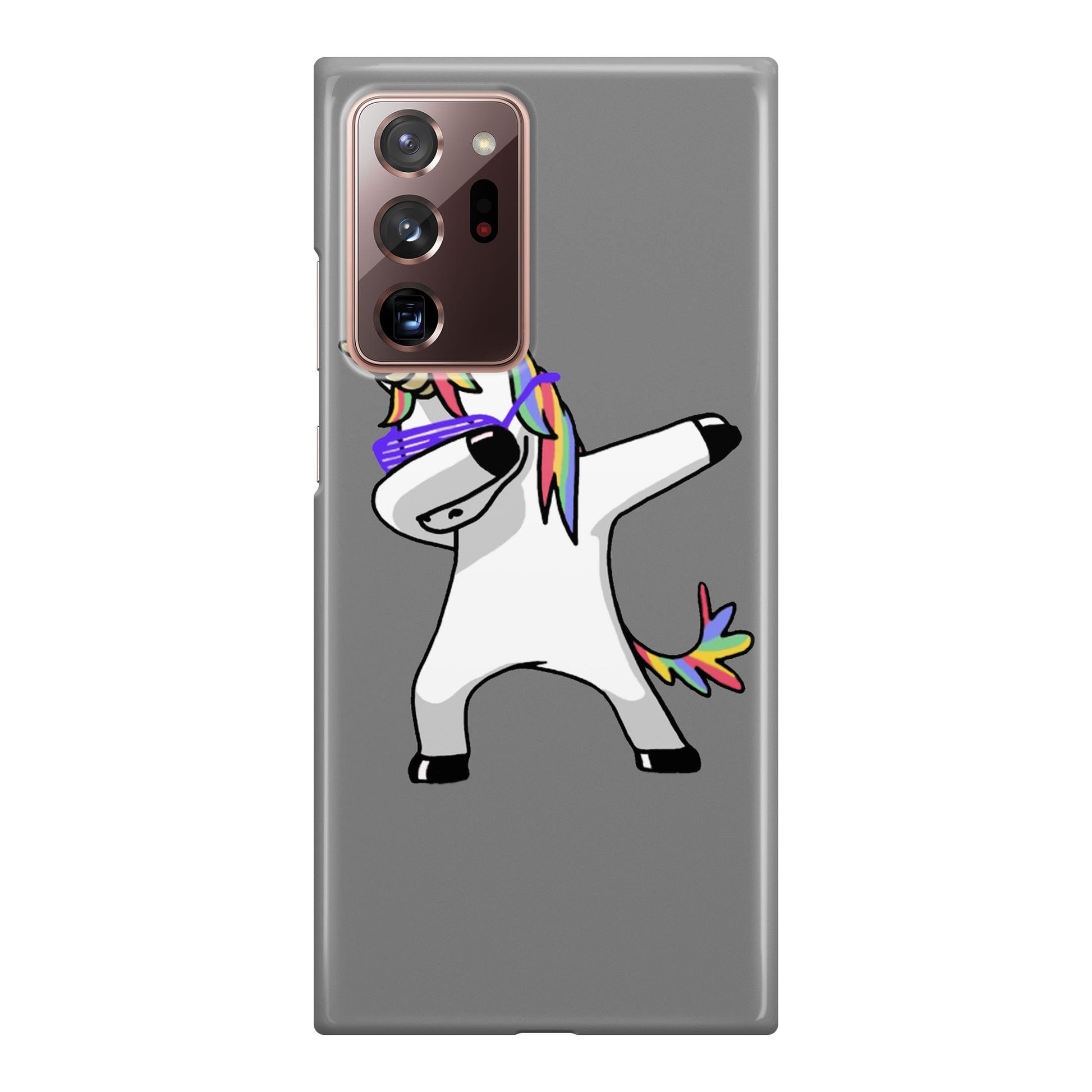 Unicorn Dabbing Grey Galaxy Note 20 Ultra Case