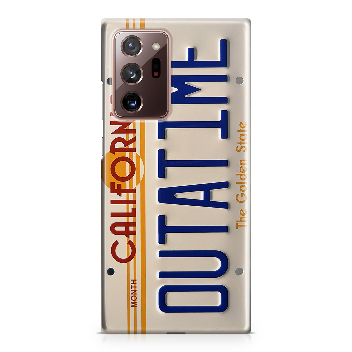 Back to the Future License Plate Outatime Galaxy Note 20 Ultra Case