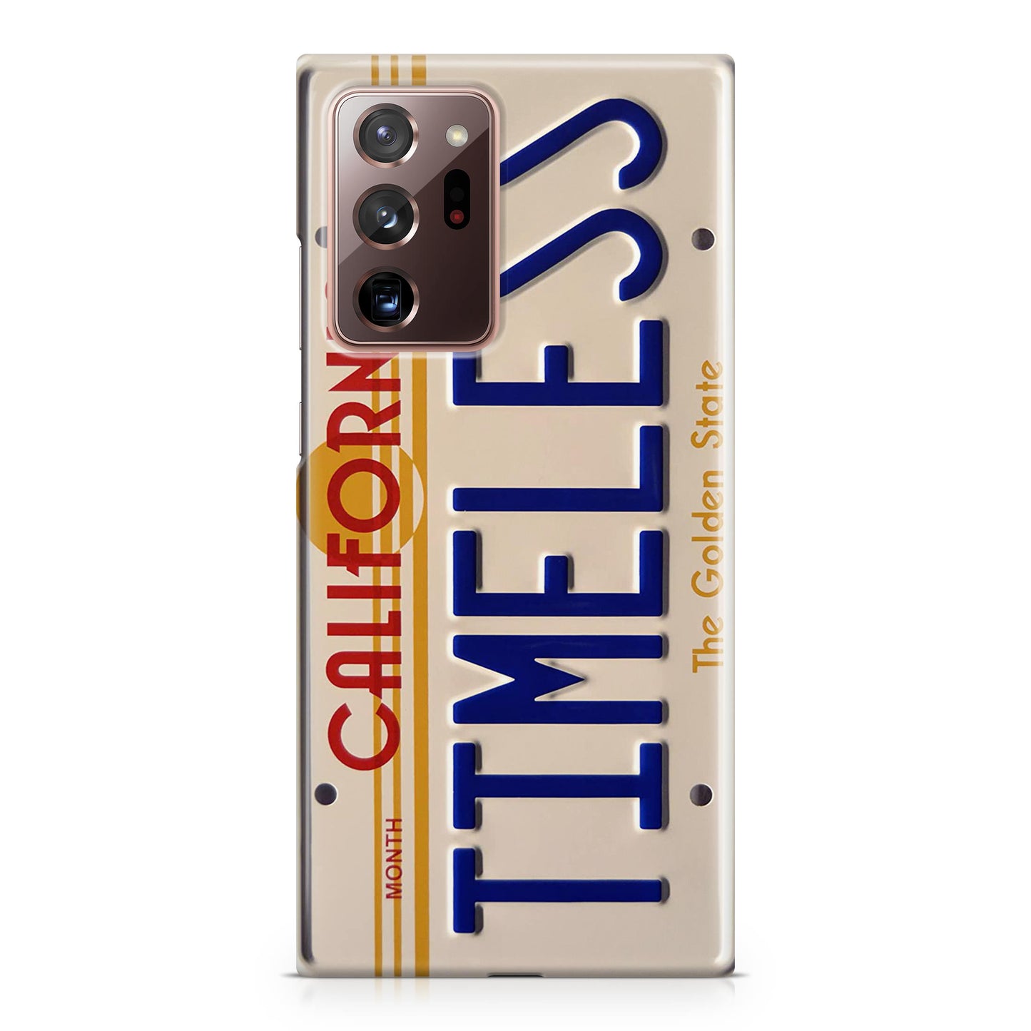 Back to the Future License Plate Timeless Galaxy Note 20 Ultra Case